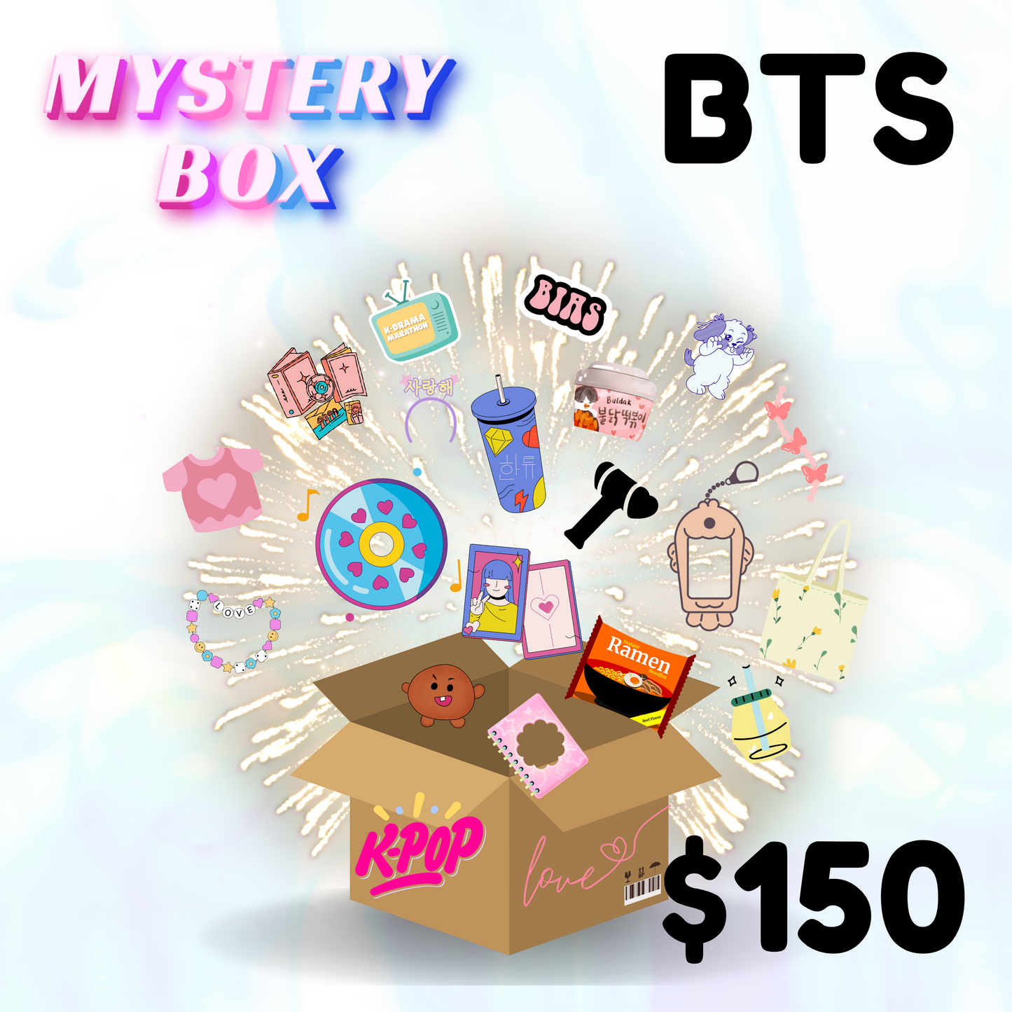 Caja misteriosa de BTS $150