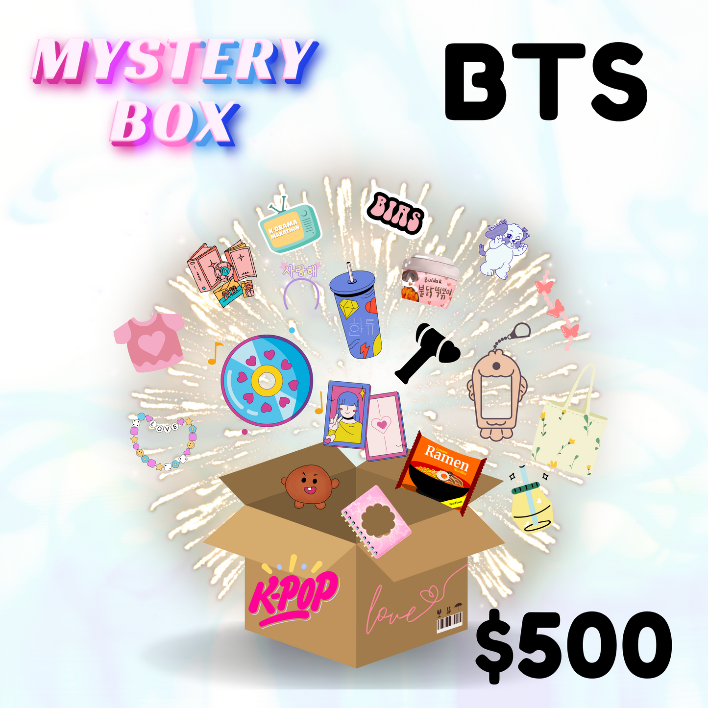 Caja misteriosa de BTS $500