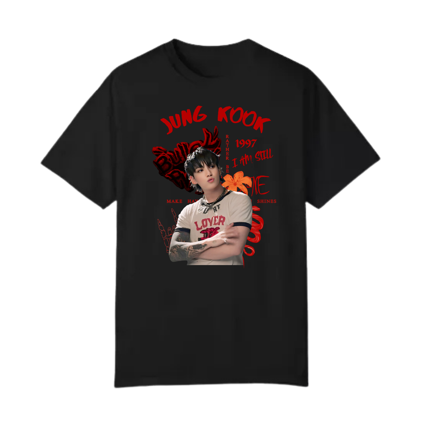 Playera Jungkook tatuajes