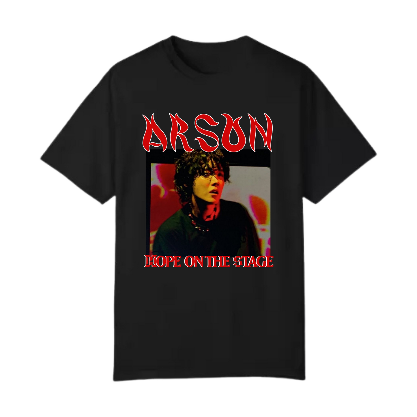 Playera Arson J Hope, Hope on the stage