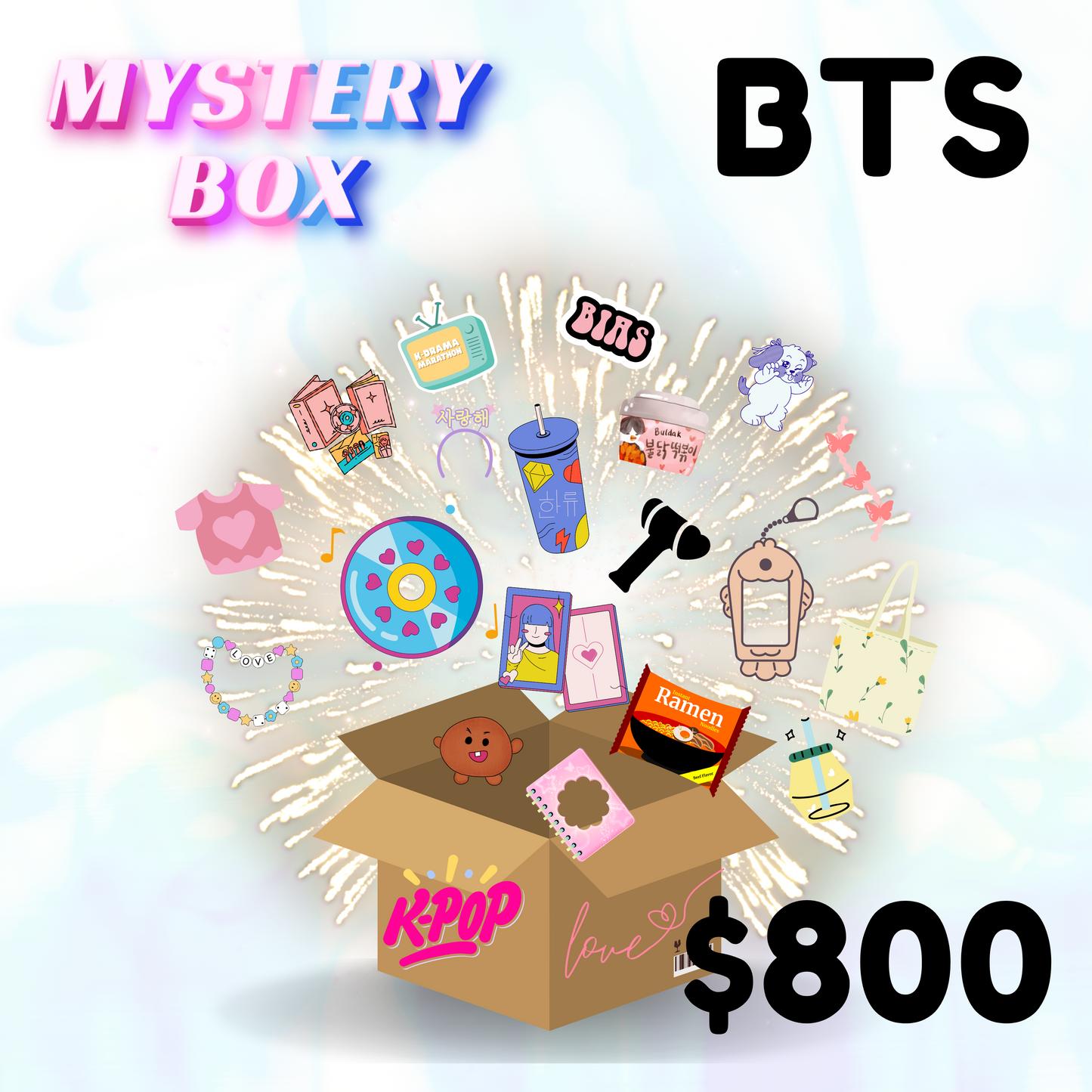 Caja misteriosa de BTS $800