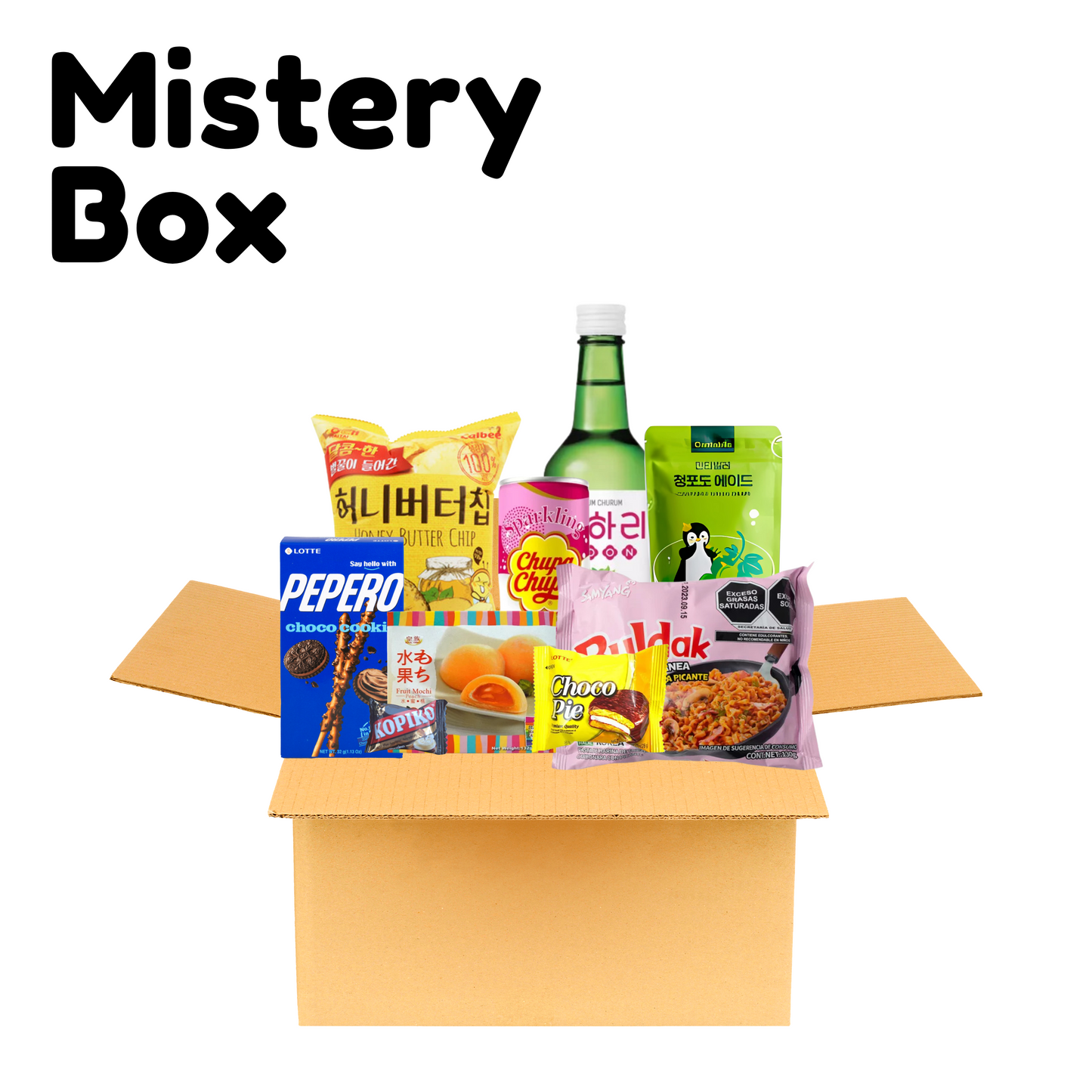 Caja miseriosa de Snacks asiáticos