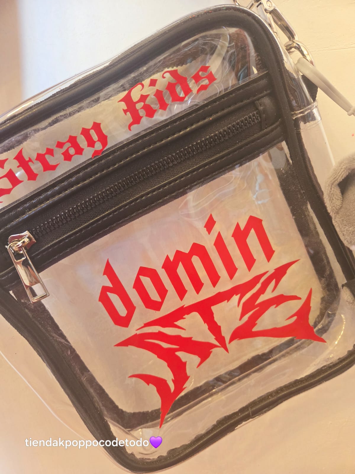 Bolsa transparente de Stray Kids domin ATE