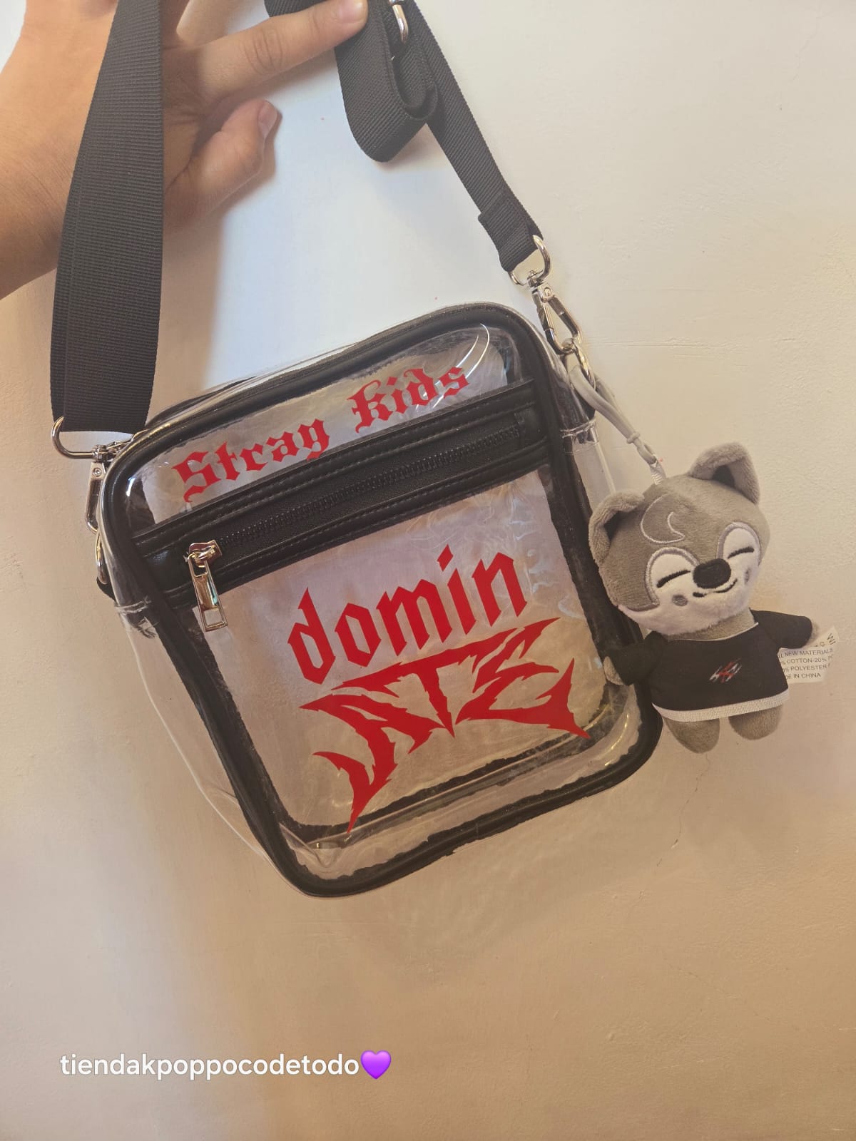 Bolsa transparente de Stray Kids domin ATE