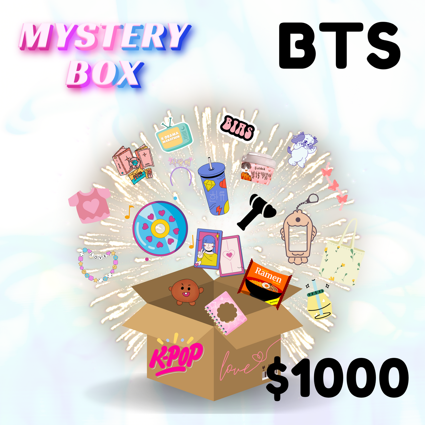 Caja misteriosa de BTS $1000