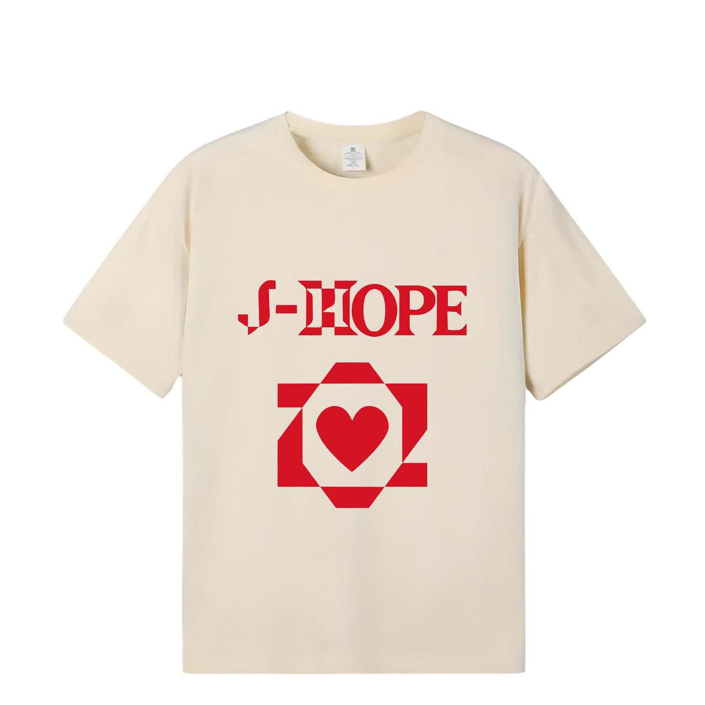 Playera J Hope corazón rojo