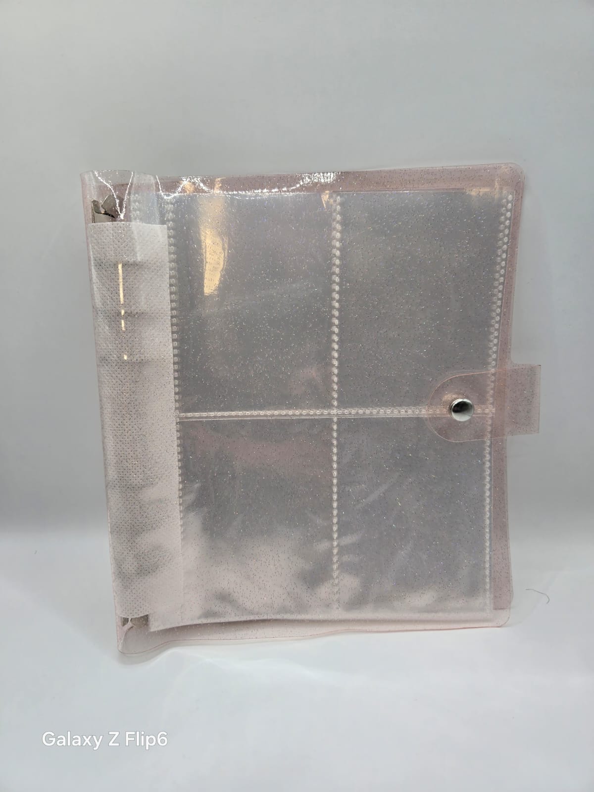 Binder transparente rosa