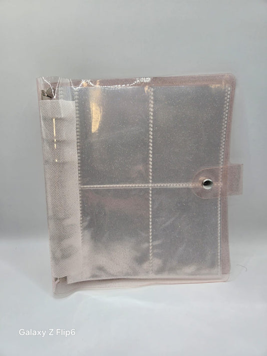 Binder transparente rosa